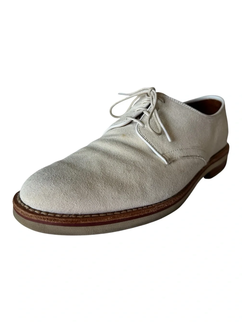 Allen Edmonds Nomad Chukka Boots in Off-White Suede